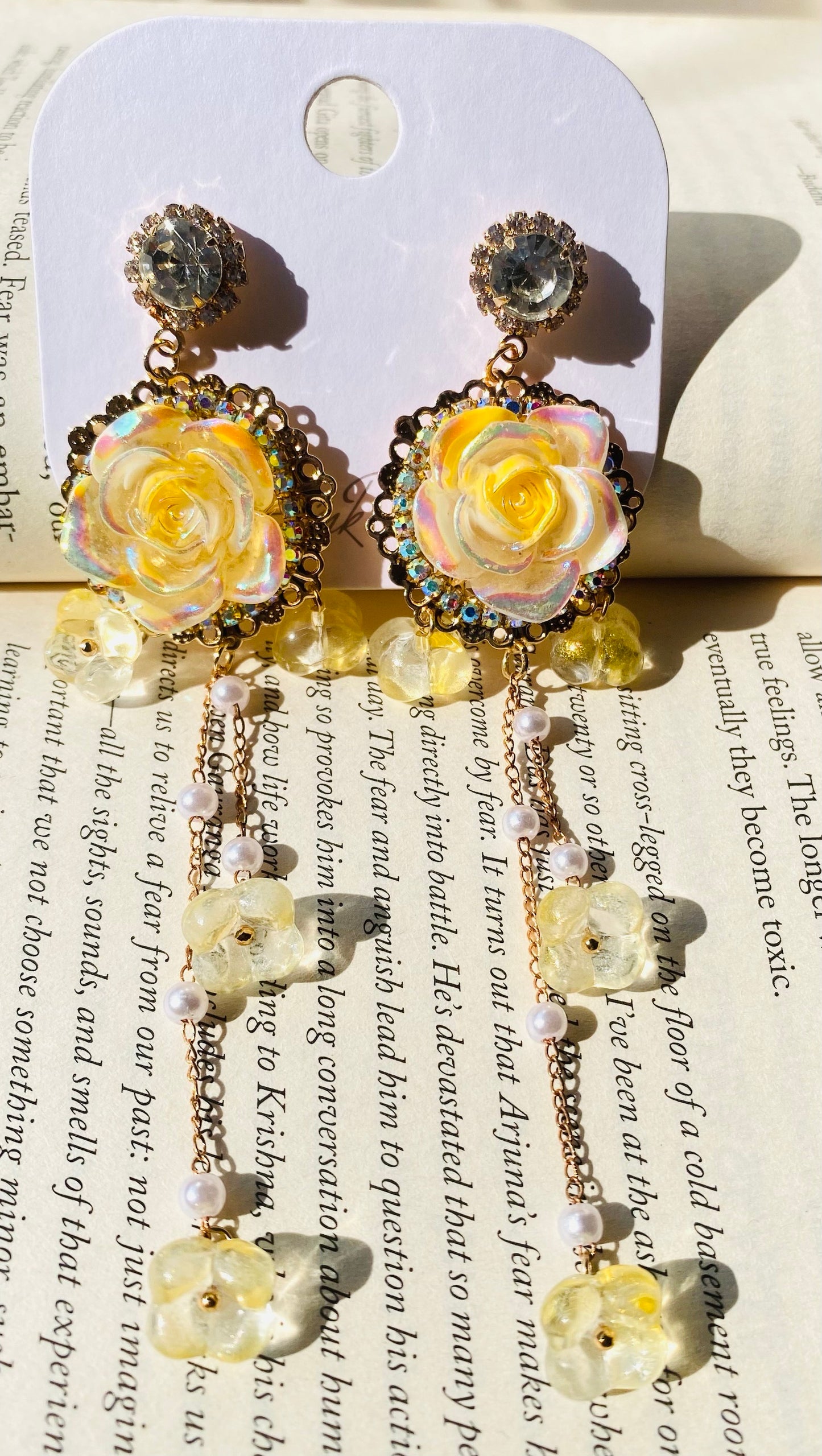 Honey Blossom Dangle Earrings