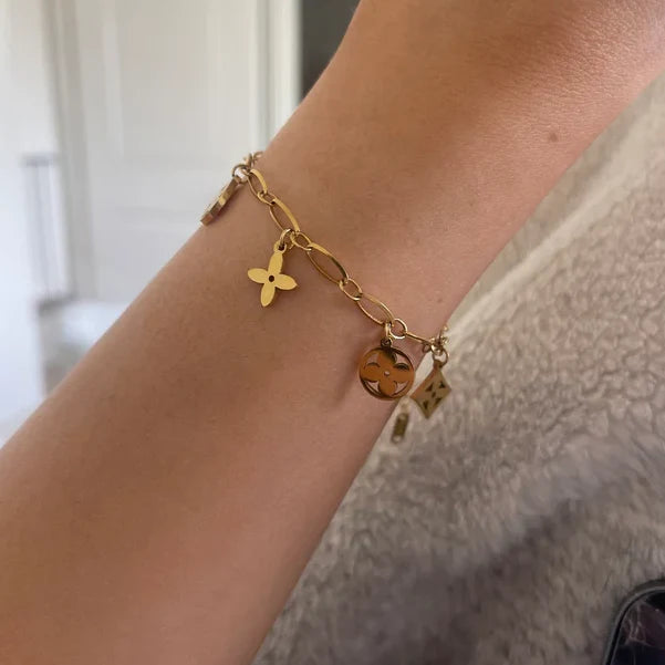 Four Leaf Clover Charm Bracelet