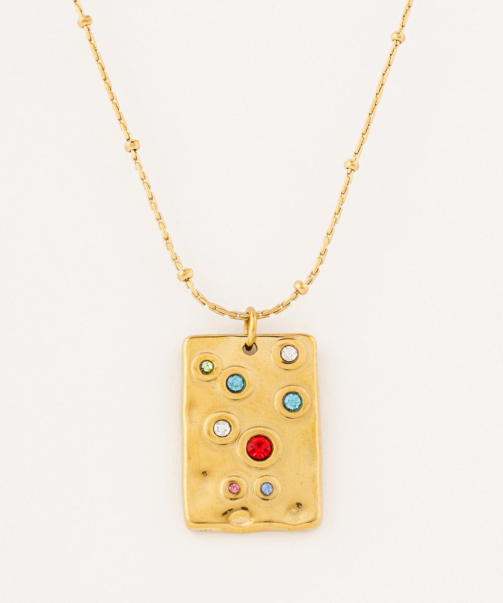 Vintage Gem Story Necklace
