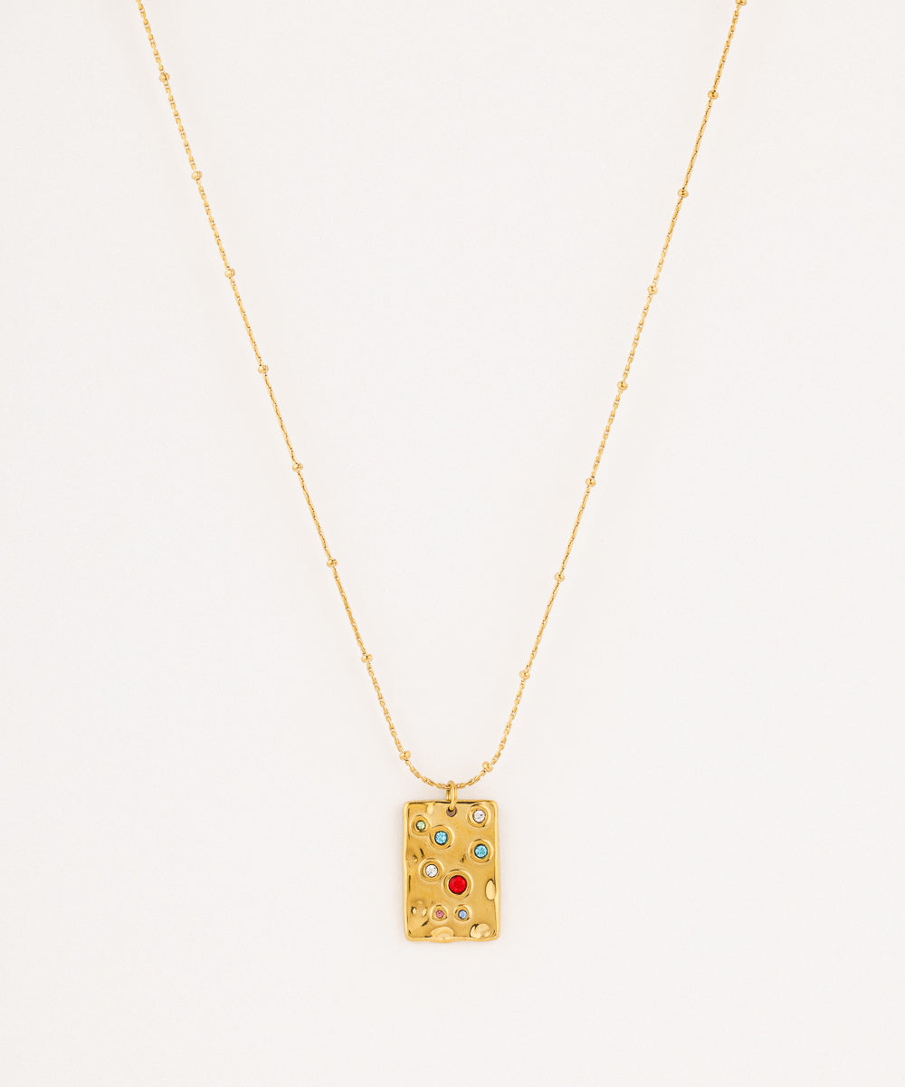 Vintage Gem Story Necklace