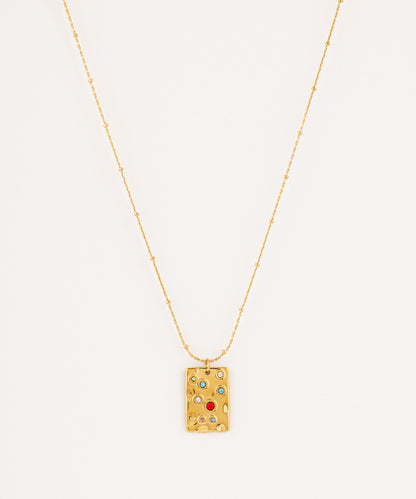 Vintage Gem Story Necklace