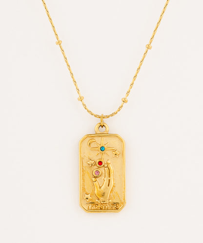 The Stars Tarot Card Necklace