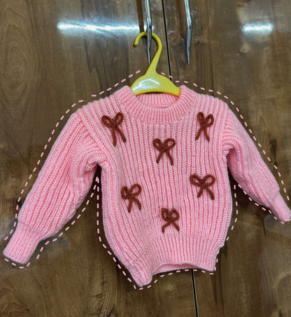 Pink bow Sweater