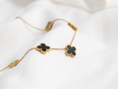 Black Clover Charm Bracelet