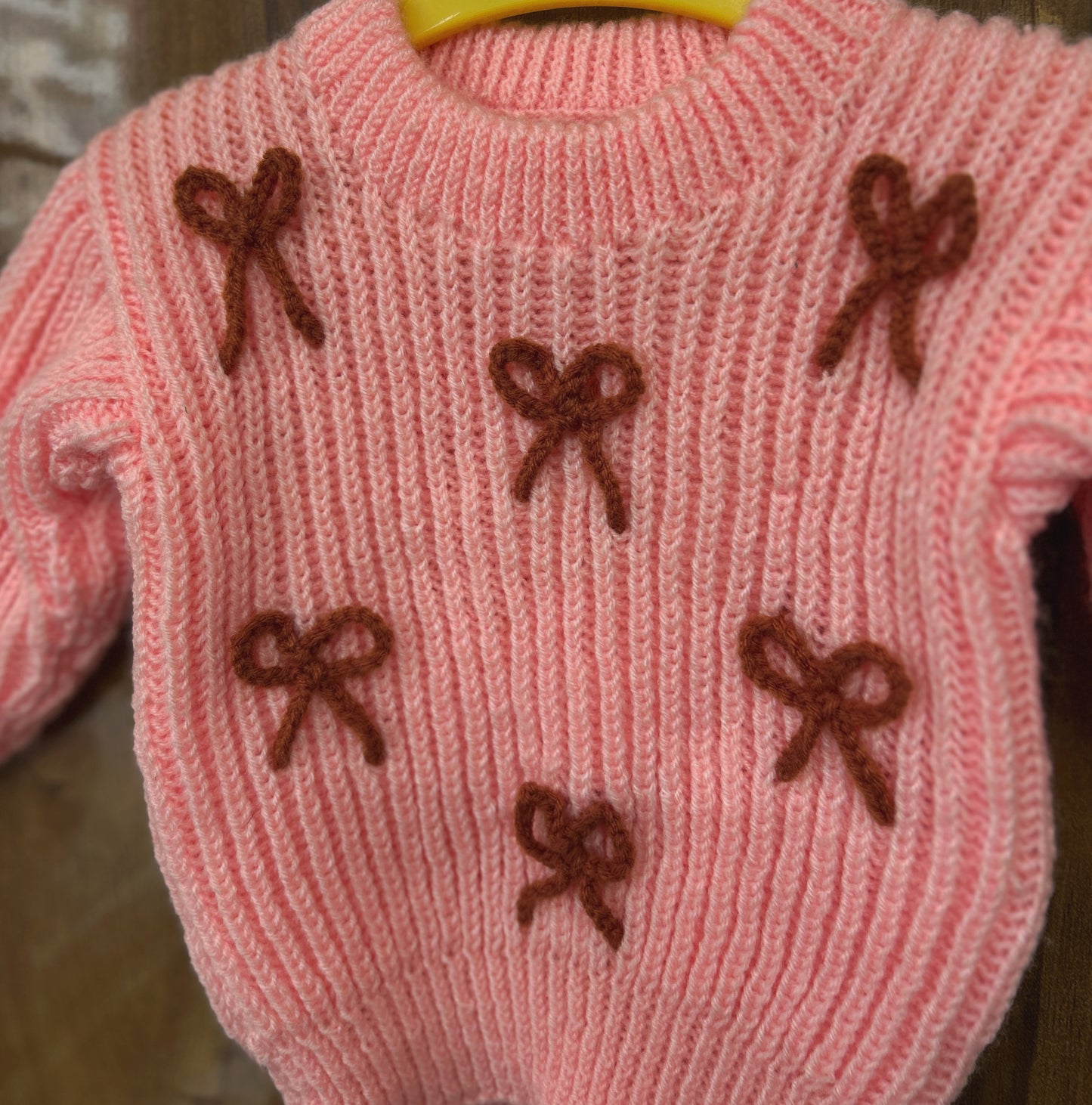 Pink bow Sweater