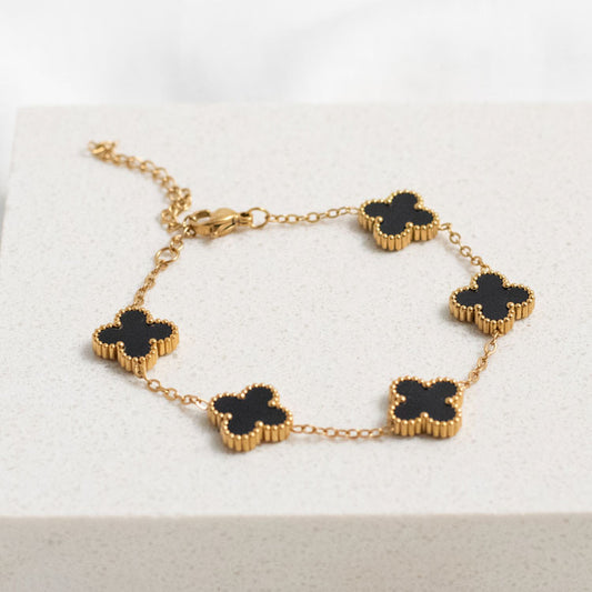 Black Clover Charm Bracelet
