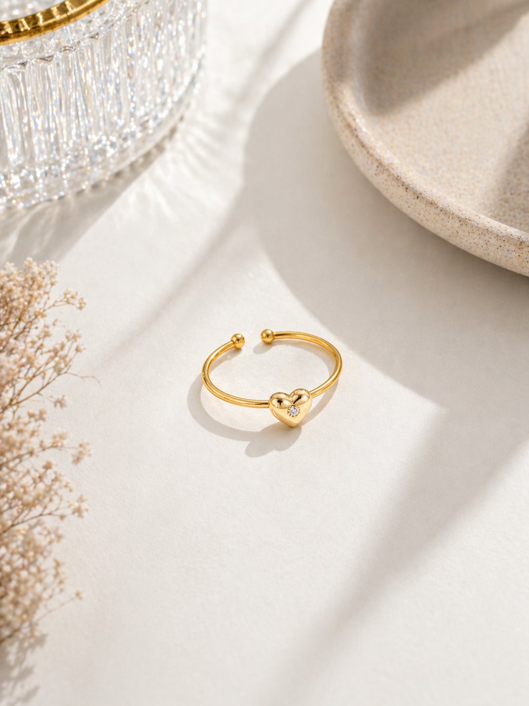 Lumina Heart Ring (Adjustable)