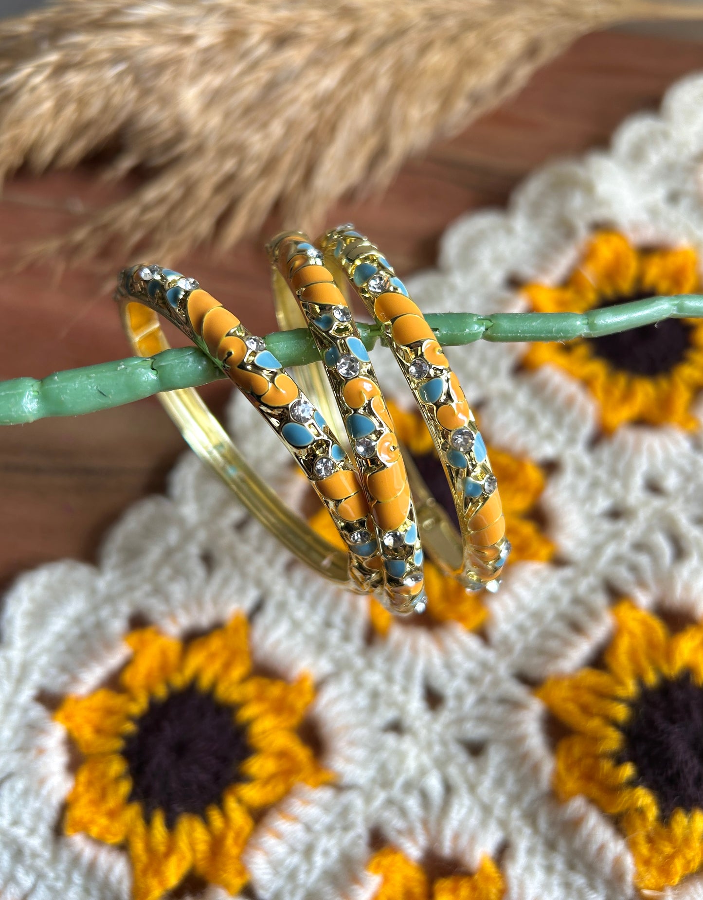 Yellow Vintage Bangle (each bangle)