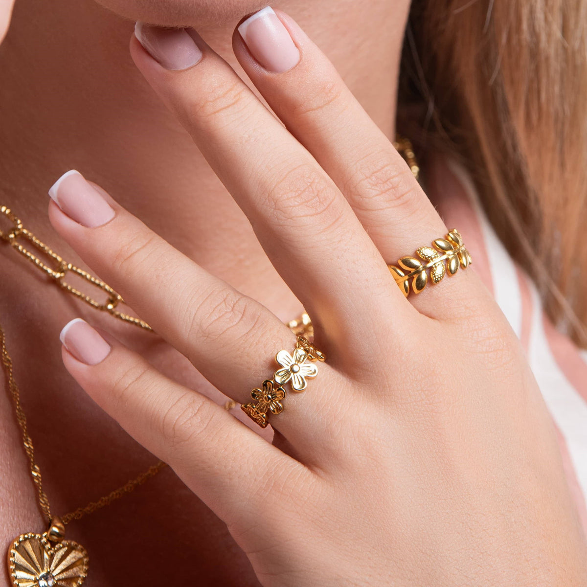 Gold Flower Ring