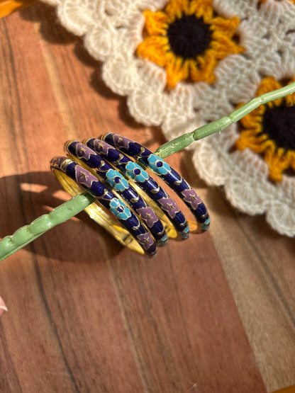 Royal blue Vintage Bangle (Each Bangle)