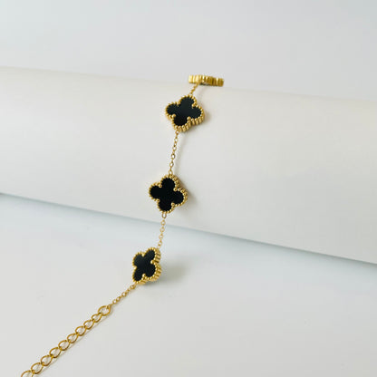 Black Clover Charm Bracelet