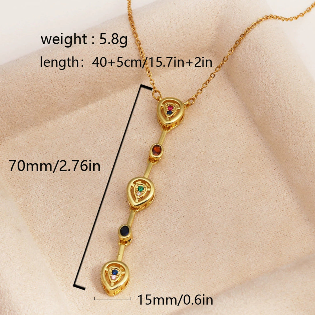 Cosmos Drop Necklace