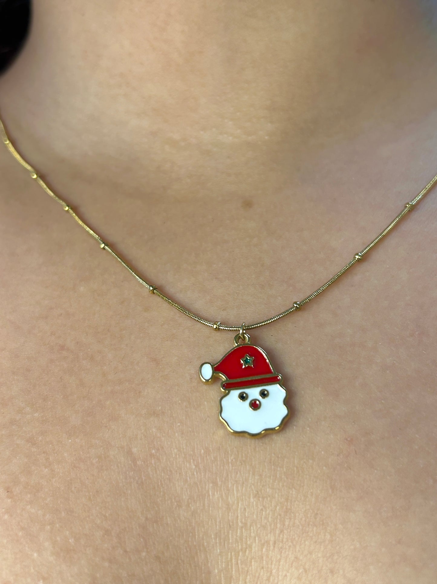 Jolly Santa Necklace