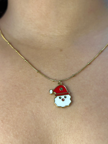 Jolly Santa Necklace