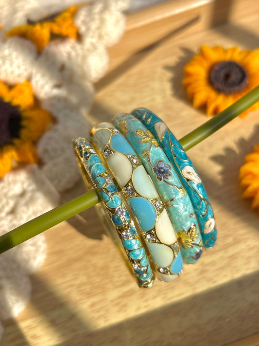 Azure Garden Stack (Set of 4)