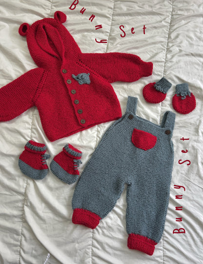 Bunny Dungaree Set