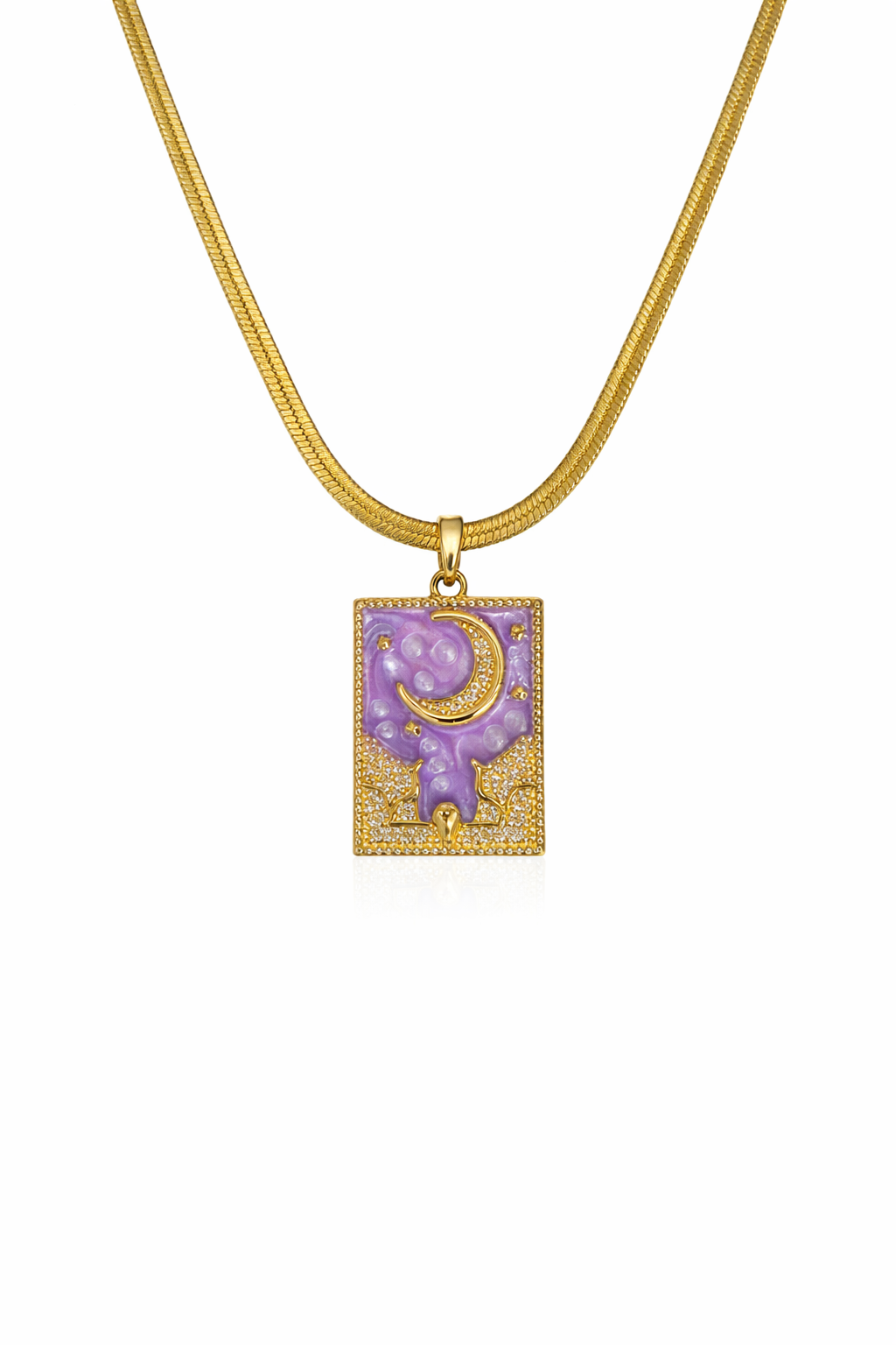 Midnight Forest Enamel Necklace
