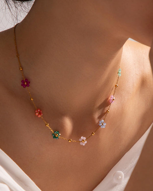 Multicolor floral Necklace