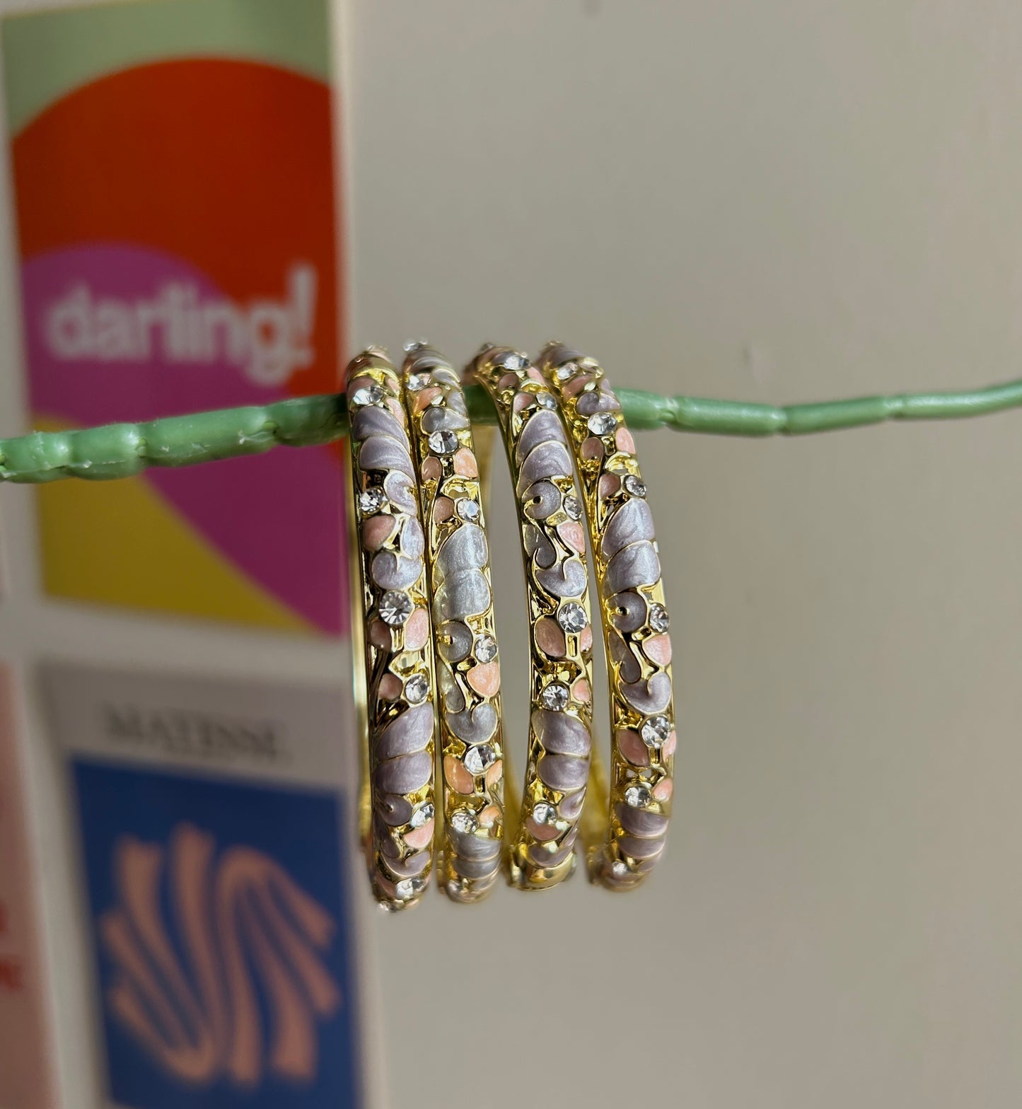 Lilac Vintage Bangles (each bangle)