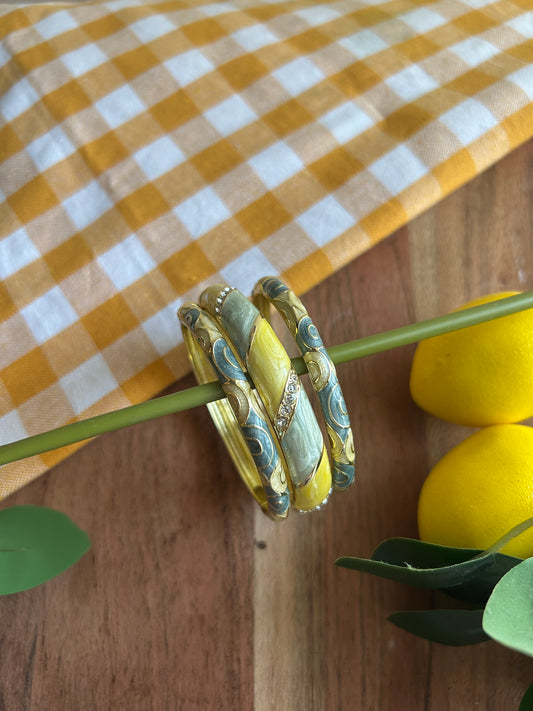 Green Bangle Stack (Pack of 3)