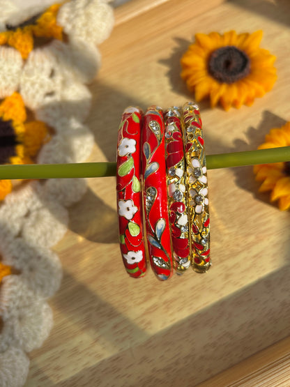 Scarlet Heirloom Stack (Set of 4)
