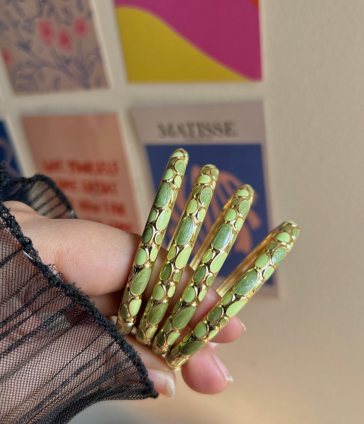 Green Vintage Bangles (each bangle)