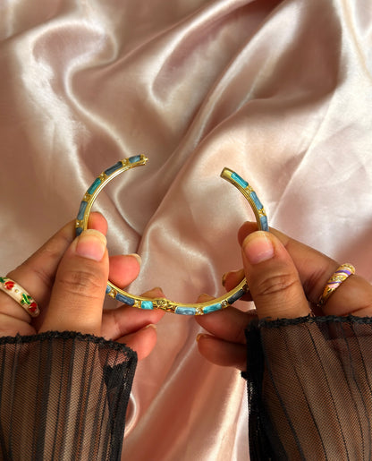Blue Vintage Bangle (Pack of 1)