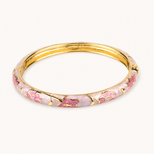 Lilac floral Bangle