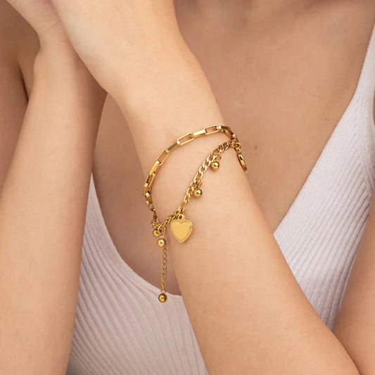 Heart Charm Bracelet
