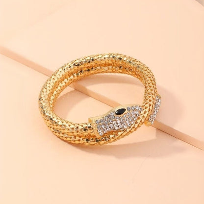 Studded Snake Wrap Around Bracelet