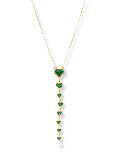 Emerald Heart Fall Necklace