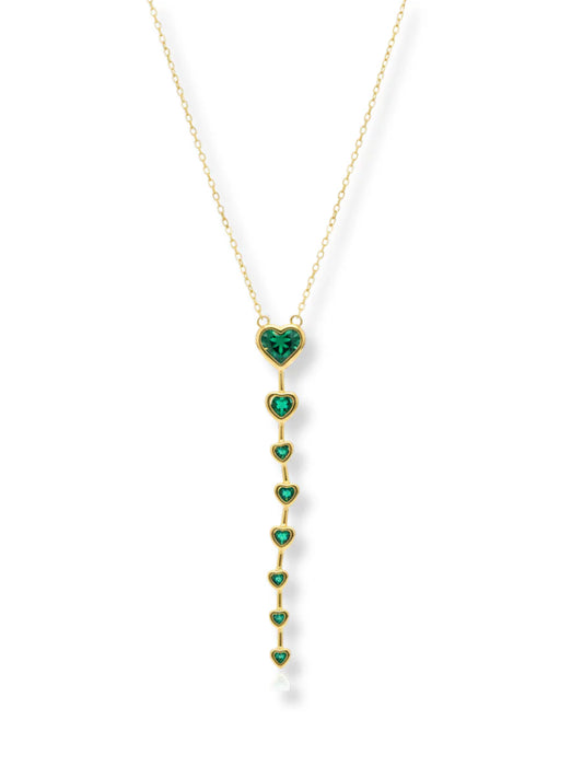 Emerald Heart Fall Necklace
