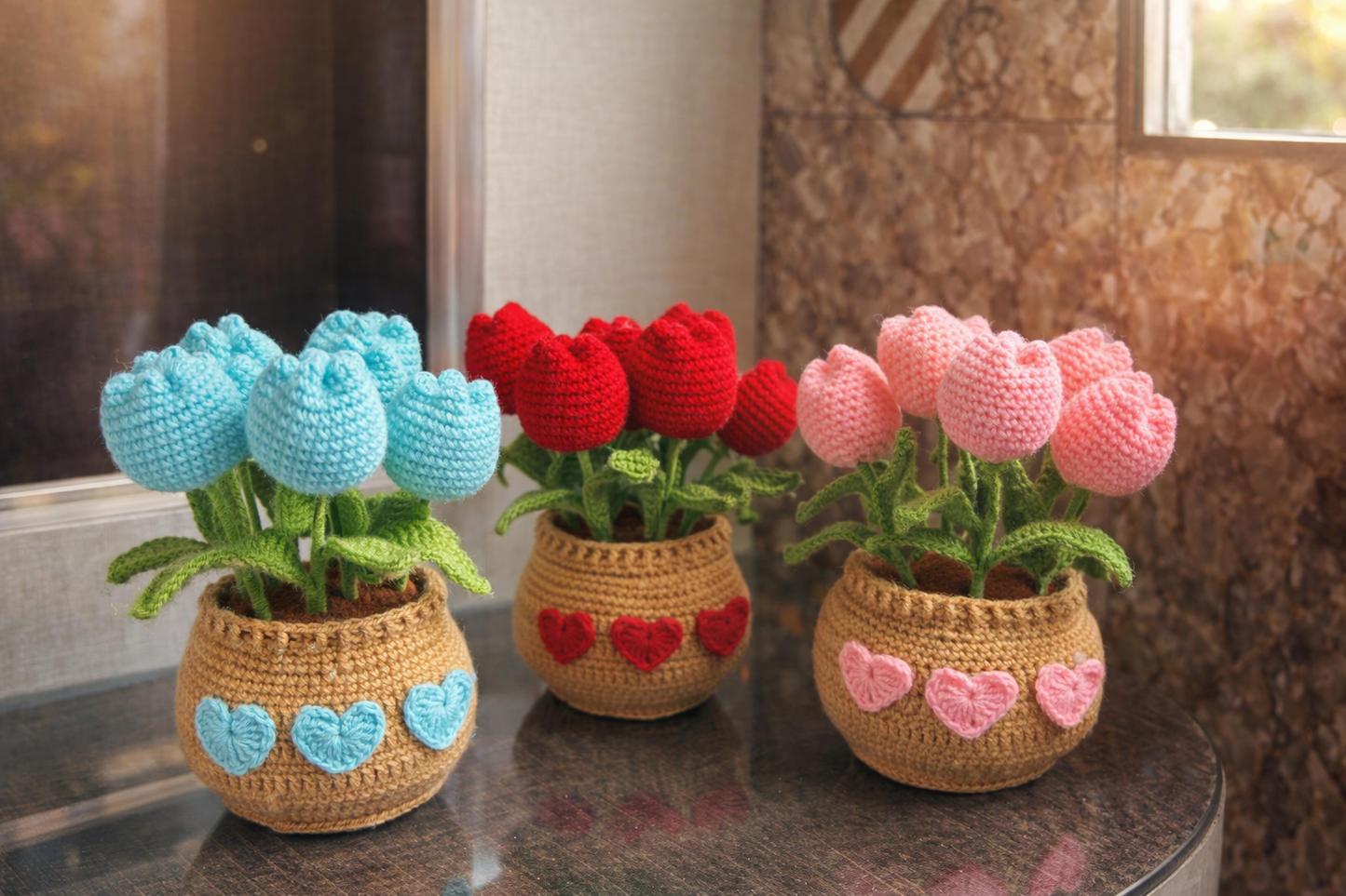 Tulip garden pot