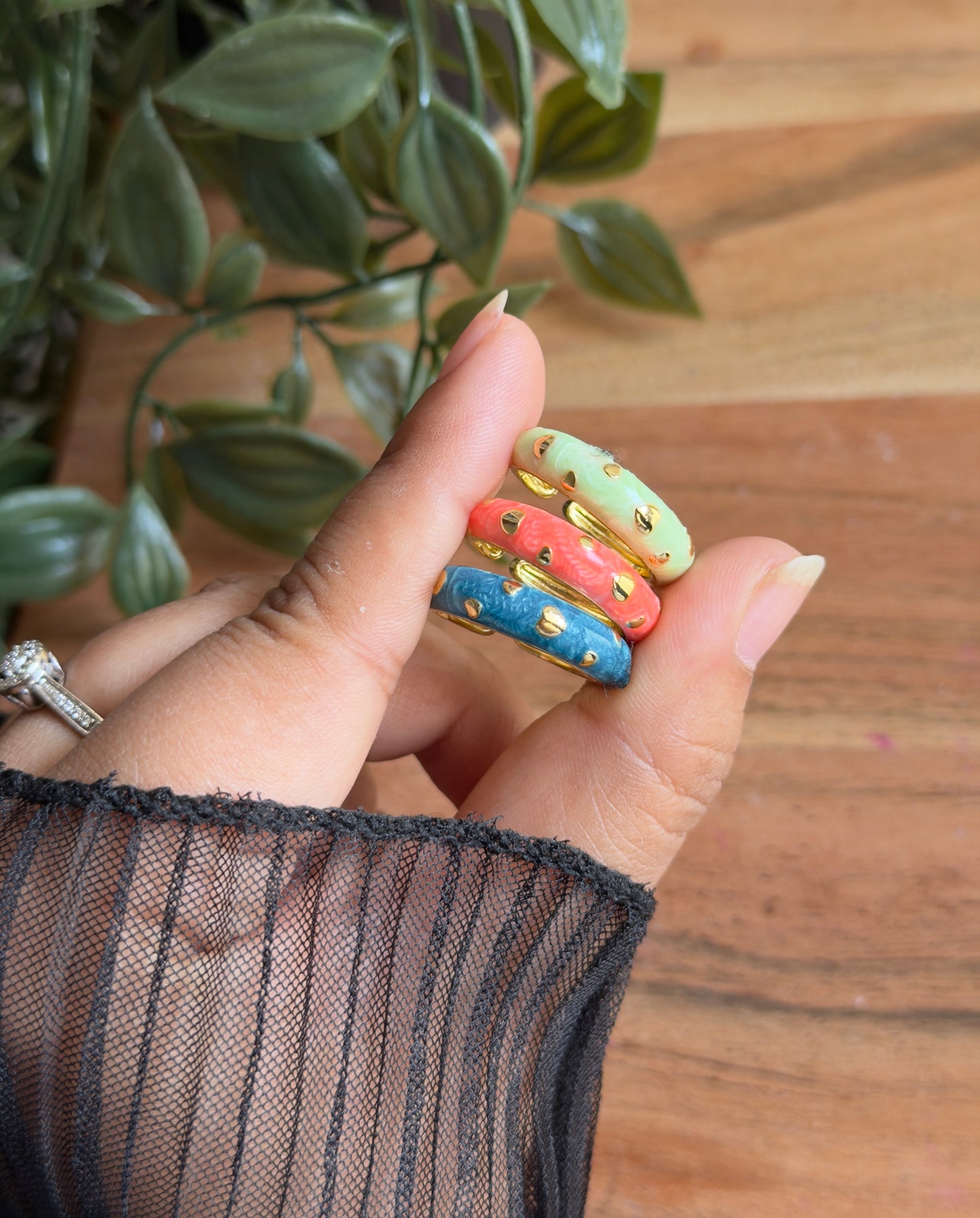 Vintage Enamel Ring