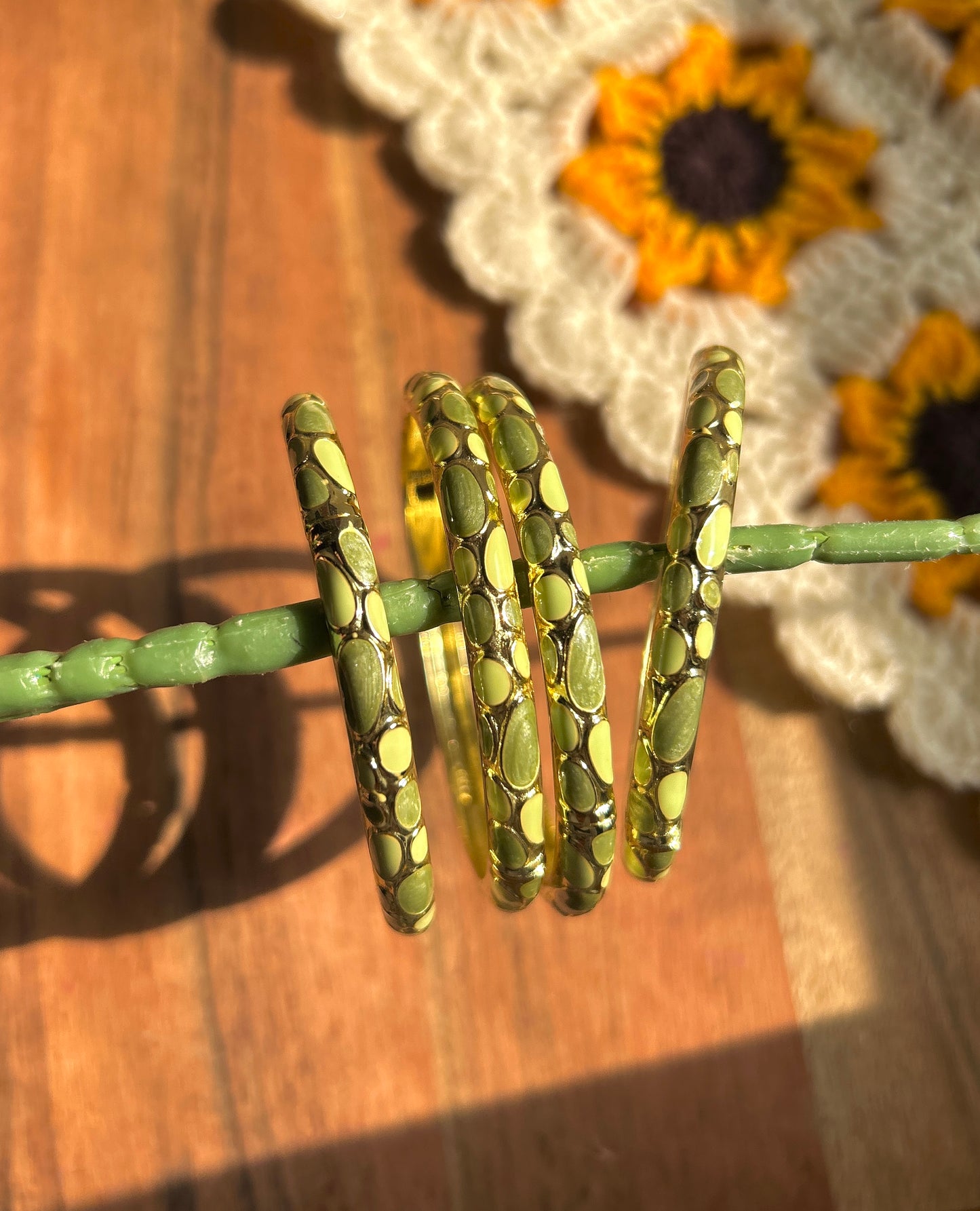 Green Vintage Bangles (each bangle)