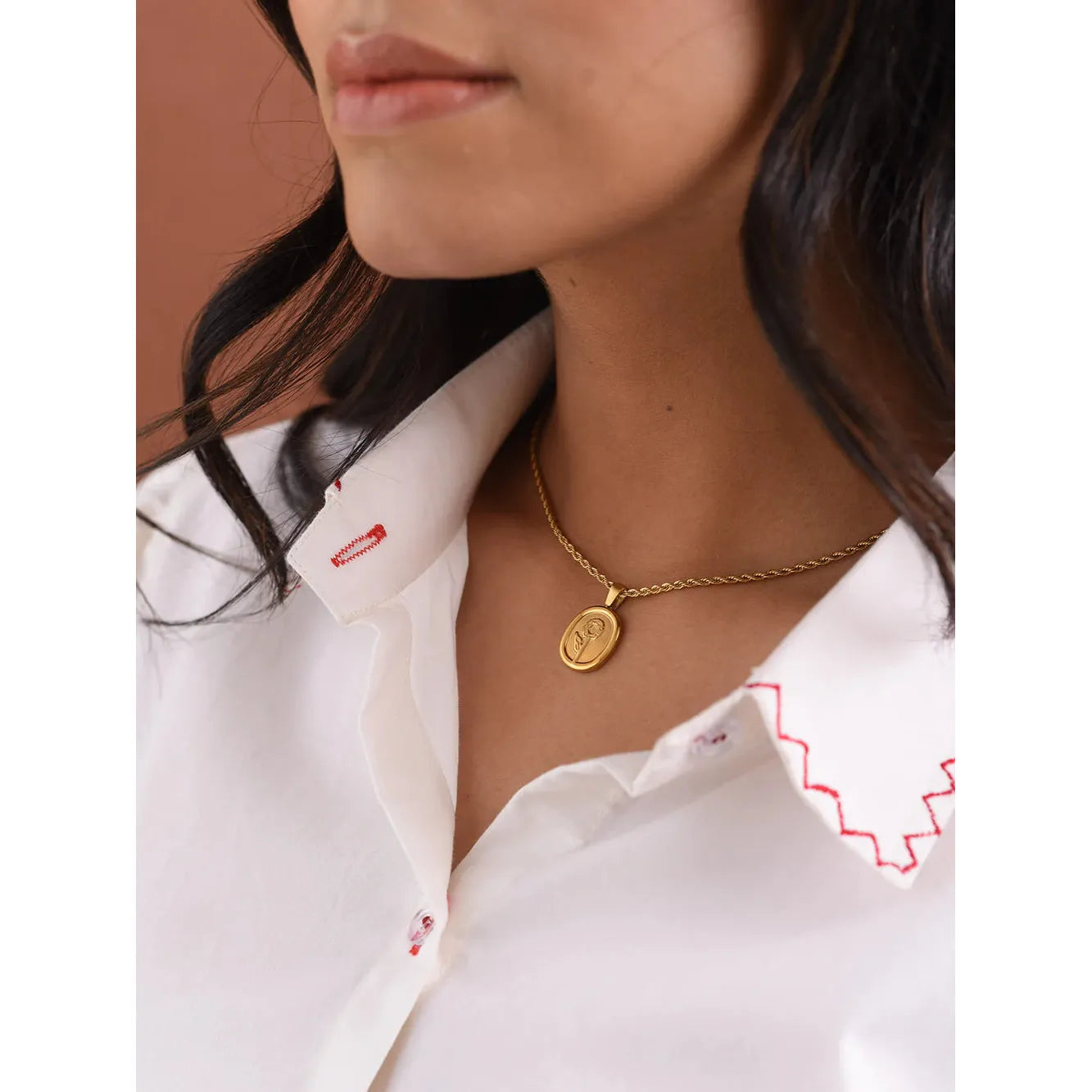 Gold Plated Sunflower Pendant Necklace