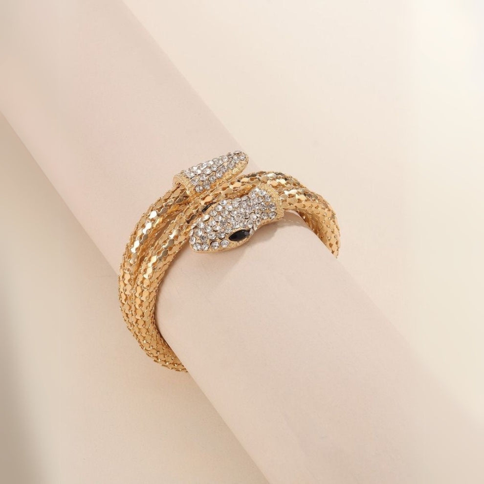 Studded Snake Wrap Around Bracelet