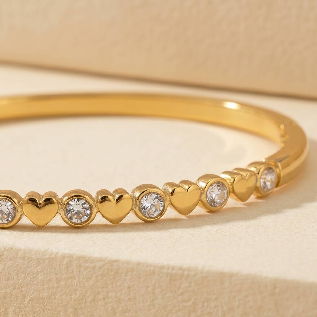 Amour Heart Bangle (Baby Size)