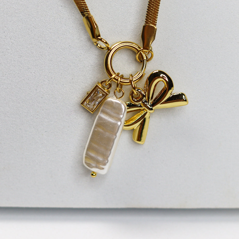 Bow Charm Necklace