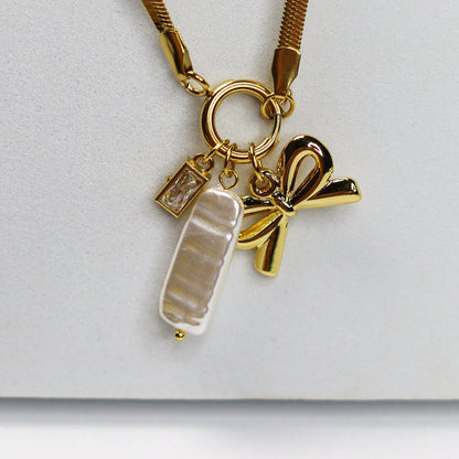 Bow Charm Necklace