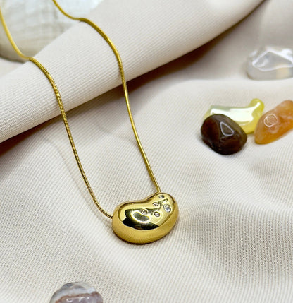 Akriti - Diamond Bean Studded Necklace