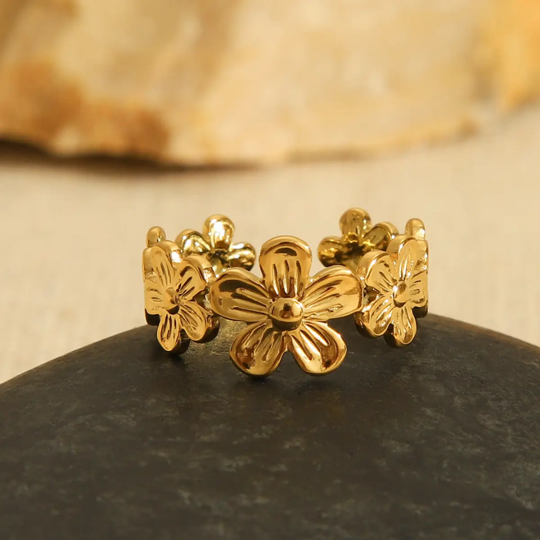 Gold Flower Ring
