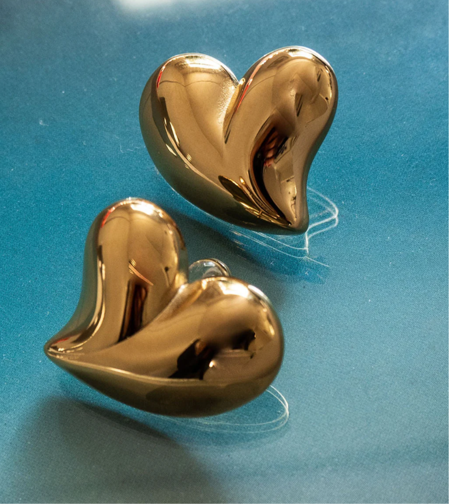 Lucky - Heart Studs
