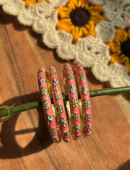 Pink butterfly bangle (each bangle)