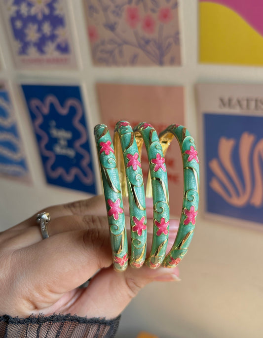 Floral summer bangle (each bangle)