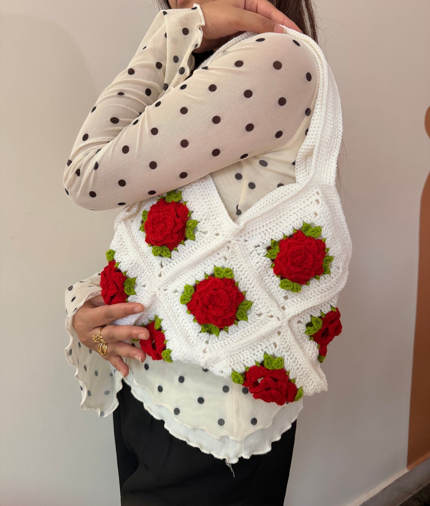 Rose Garden Crochet Bag