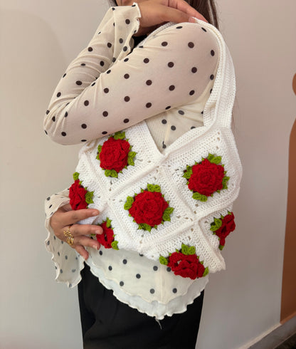 Rose Garden Crochet Bag