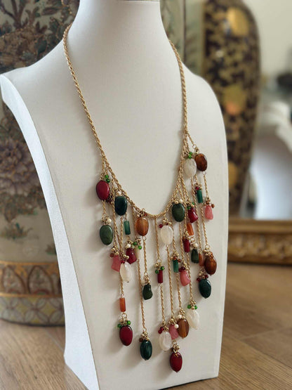Boho Statement Waterfall Necklace