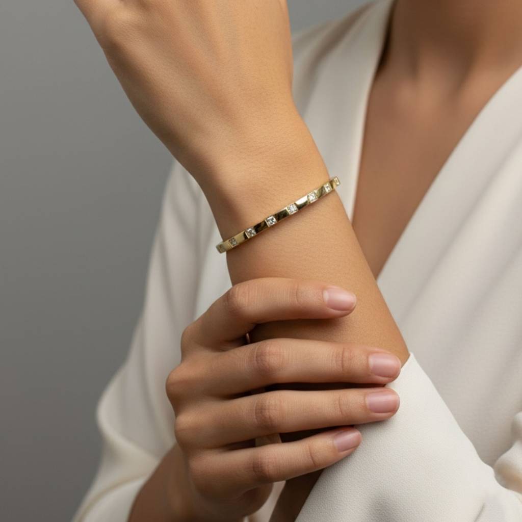Celeste Crystal Bangle (Baby Size)