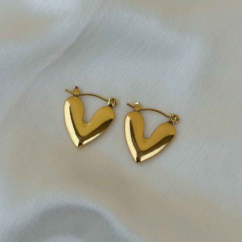 Sweetheart Hoop Earrings